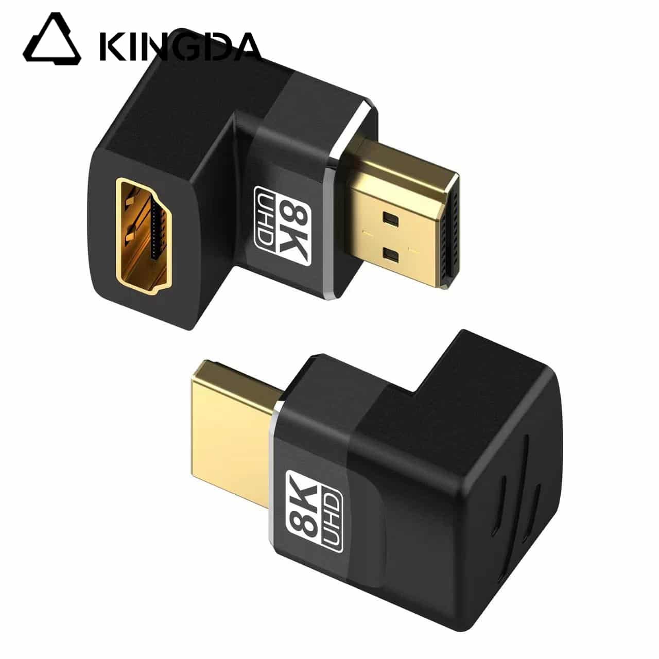 metal case 90 degree 8K HDMI Adapter