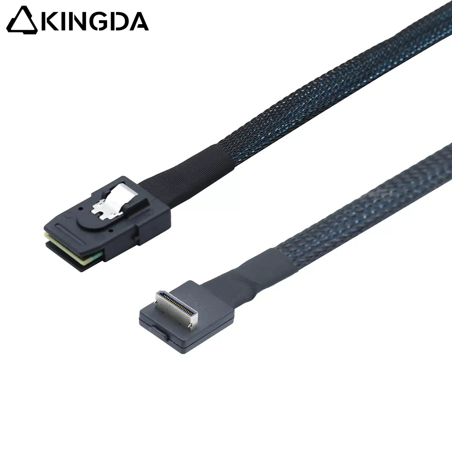 right angle PCIE Oculink SFF 8611 4I 42P TO sff 8087