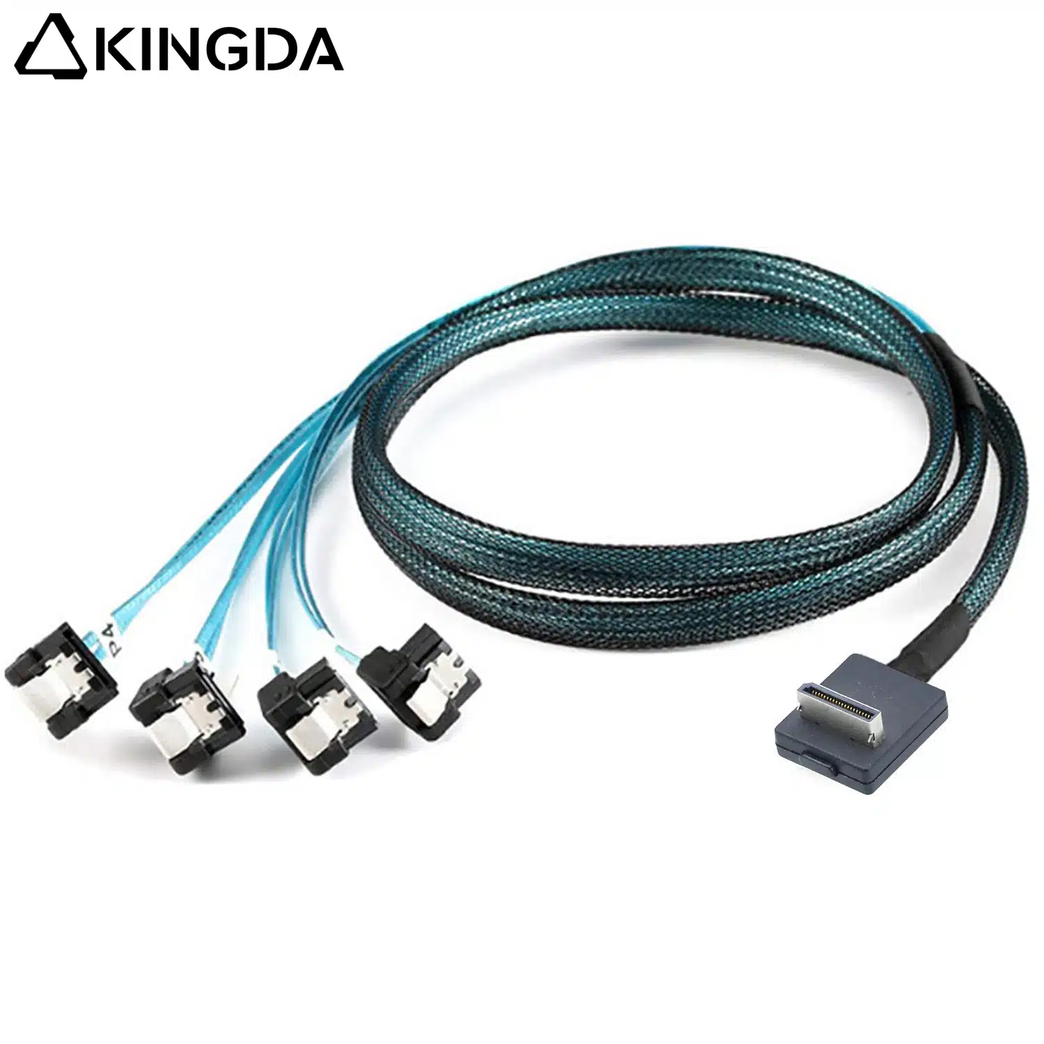 right angle PCIE Oculink SFF 8611 4I To 4X right angle SATA 7P female