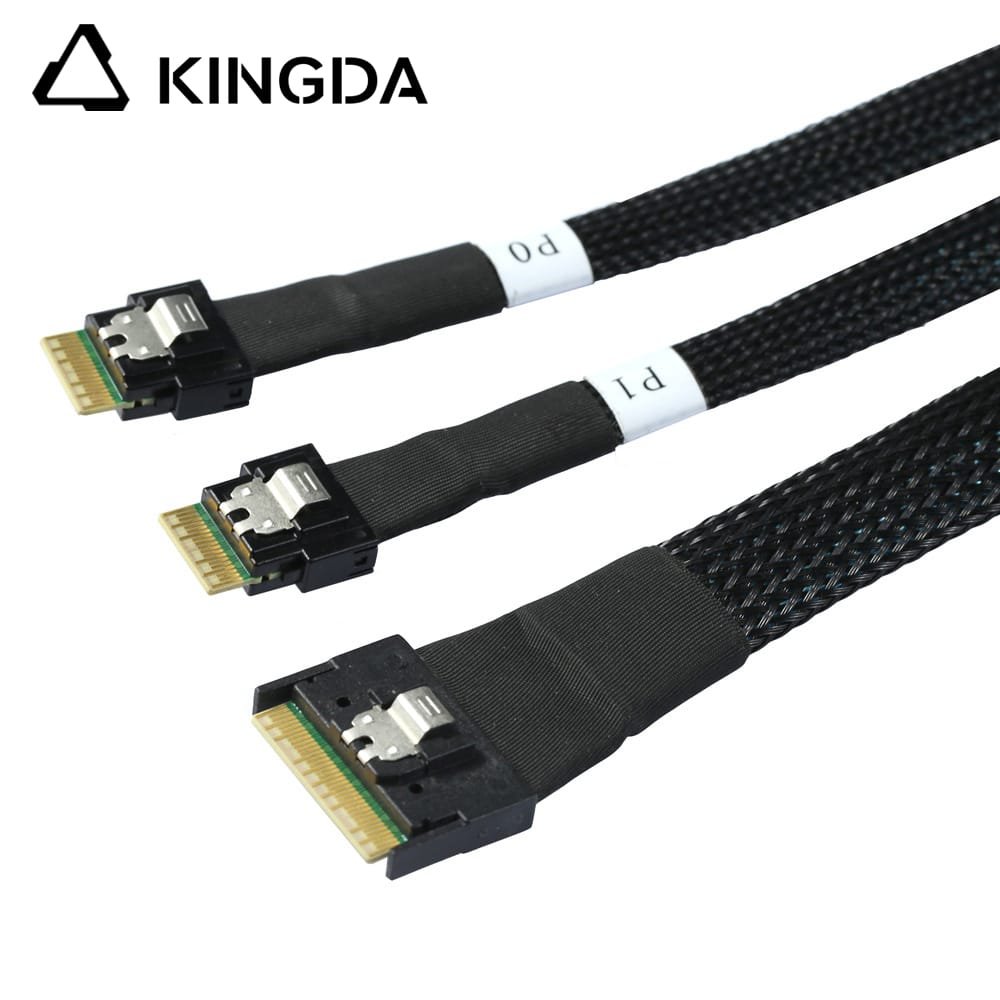 scoop-proof Slim SAS SFF 8654 8I to dual SFF8654 4I