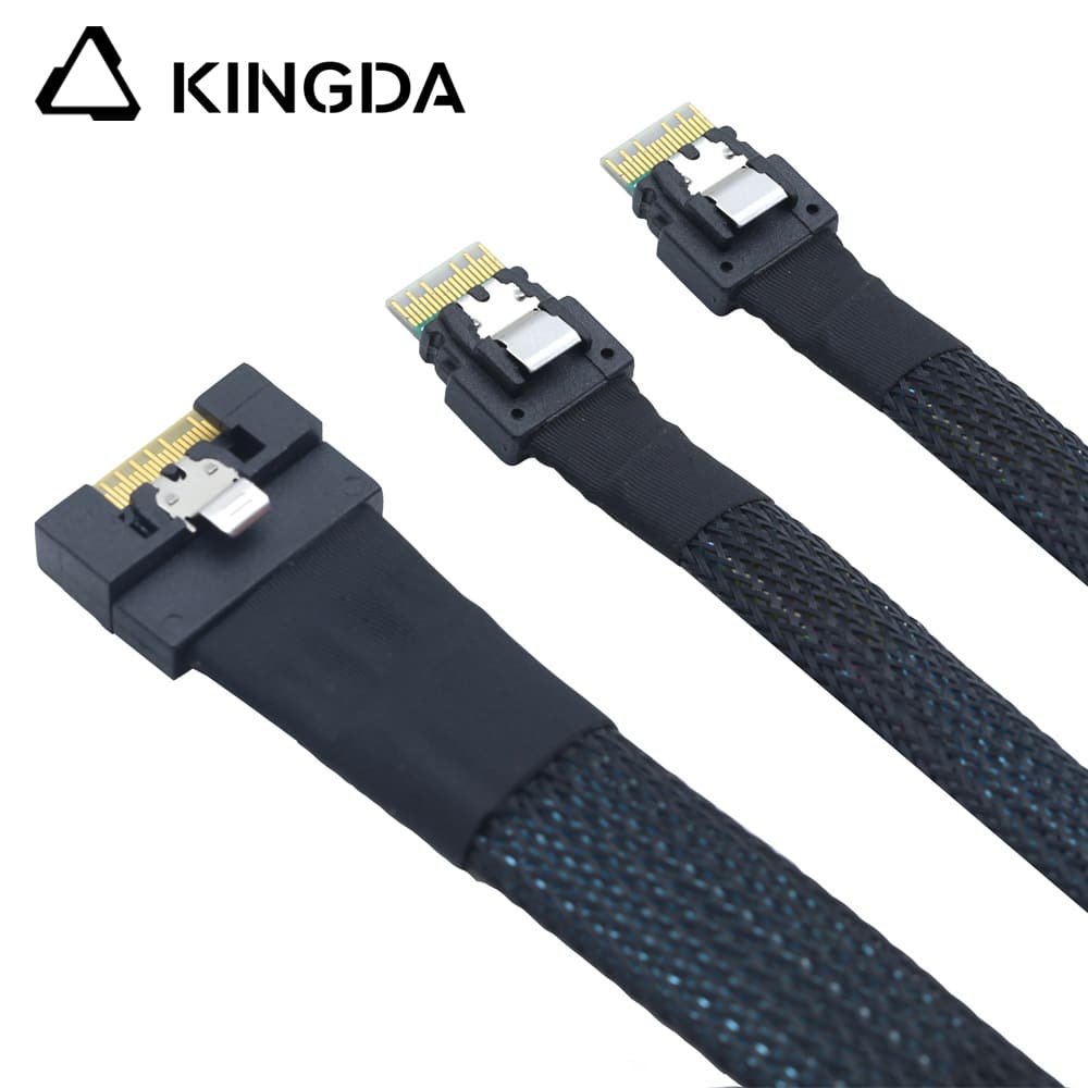 scoop-proof Slim SAS SFF 8654 8I to dual SFF8654 4i