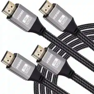 Pack of 8K HDMI cables supporting ultra high speed and UHD video
