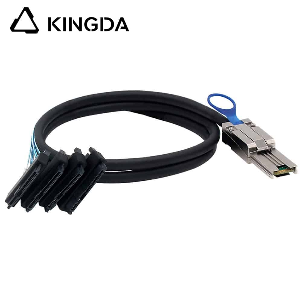 sff 8088 male to4X sff 8482 2 in 1 cable