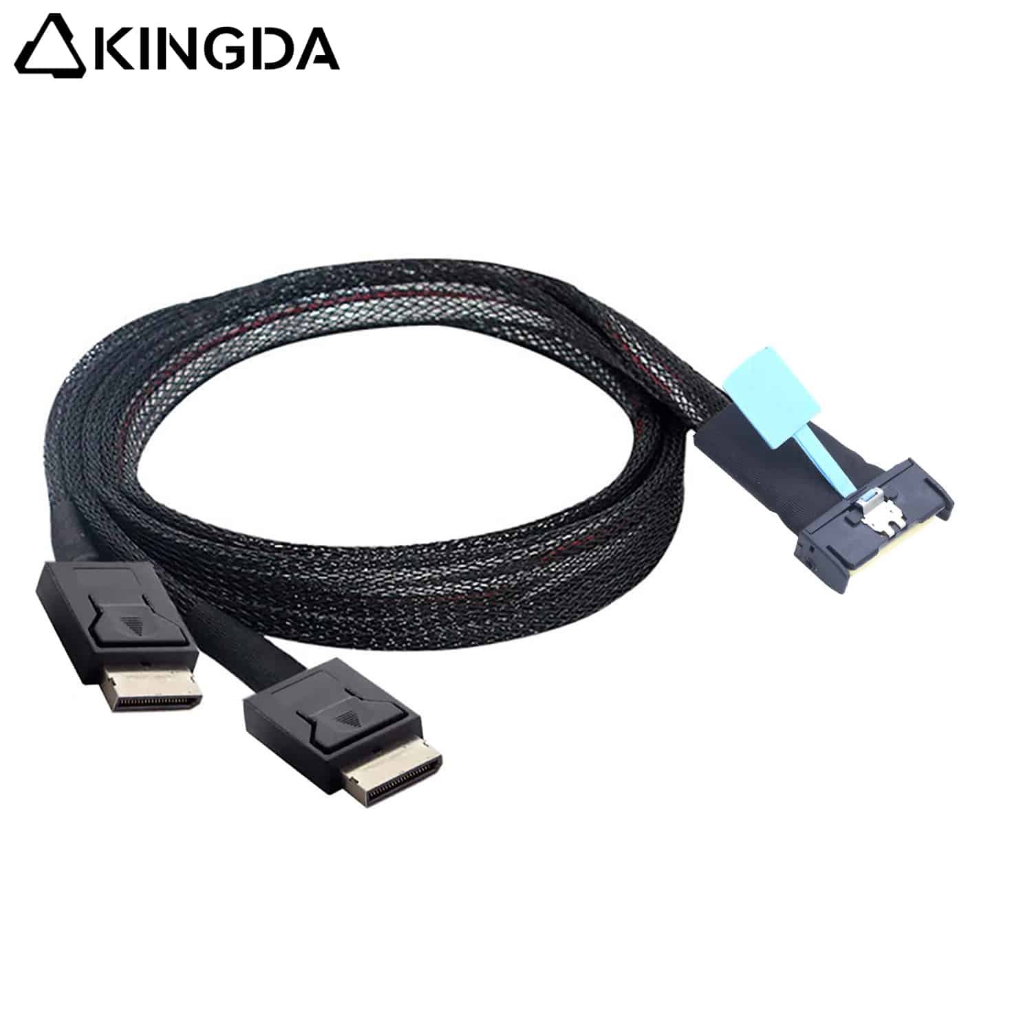 sff 86548i to 2X Oculink 8611 4i cable