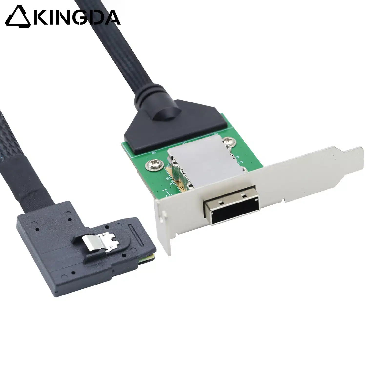 slim sas sff 8088 26p receptacle to left side sff 8087