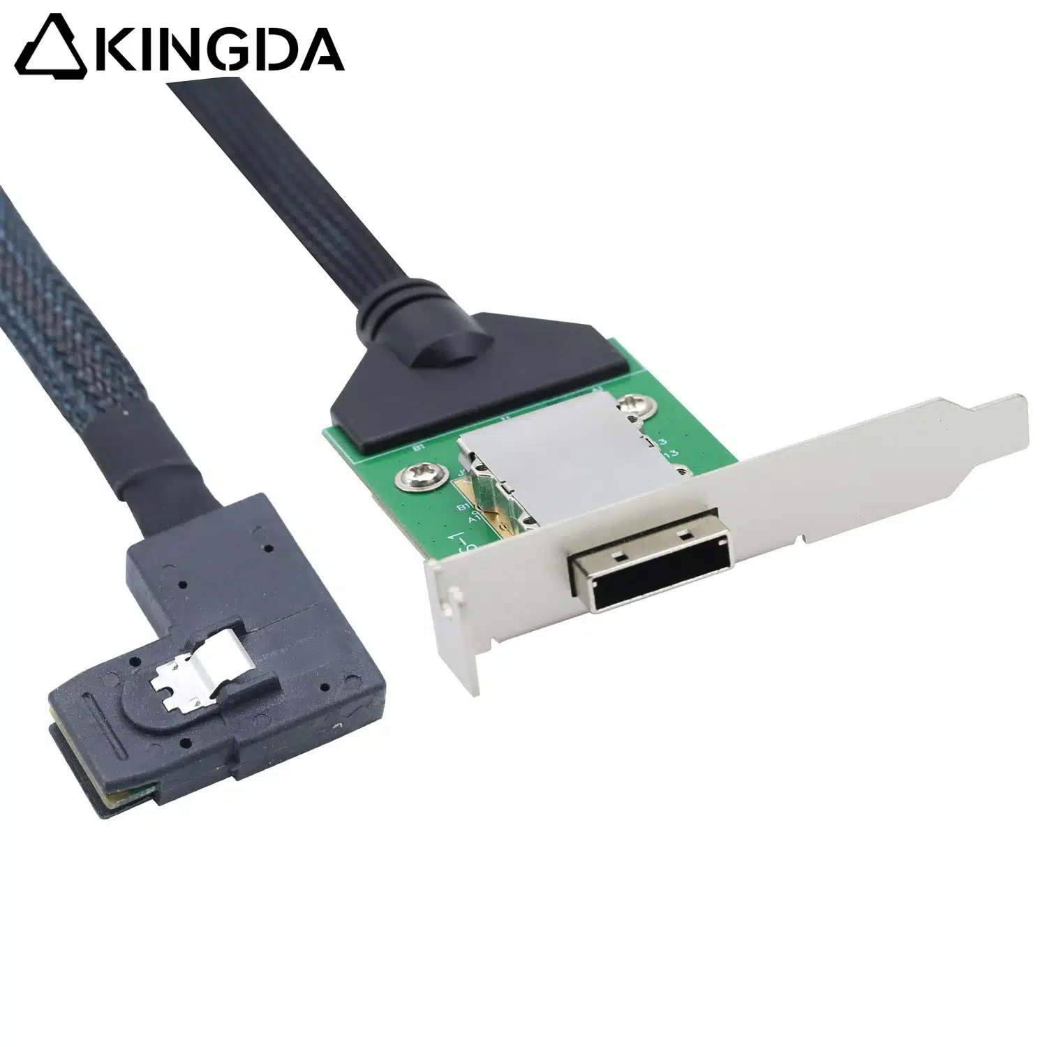 slim sas sff 8088 26p receptacle to right side sff 8087