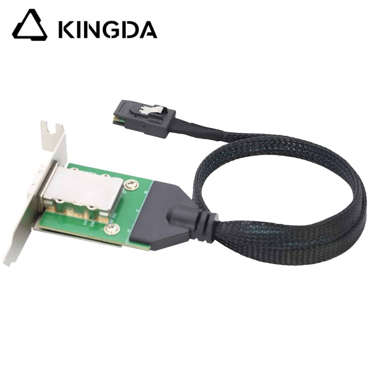 slim sas sff 8088 26p receptacle to sff 8087