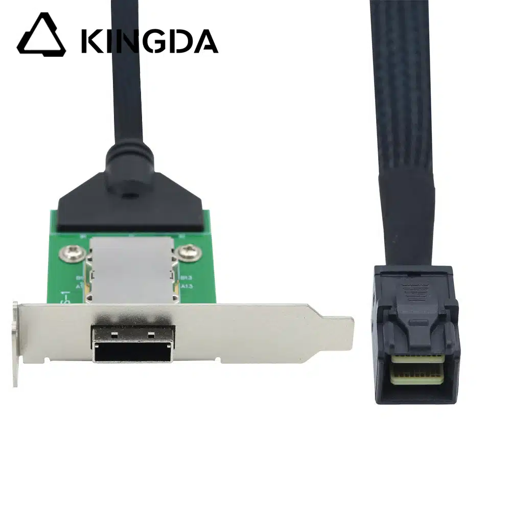 slim sas sff 8088 26p receptacle to sff 8643