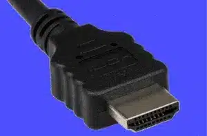 HDMI cable connector with standard black casing
