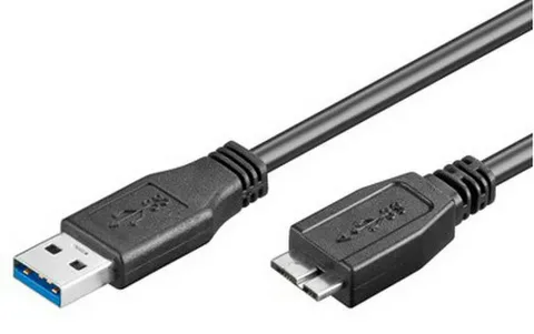 USB 3 cable with micro-B connector