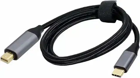USB-C to Mini DisplayPort braided cable for connecting devices to monitors