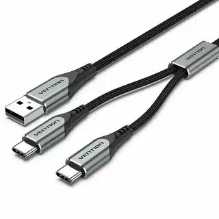 USB-C to VGA adapter cable for legacy display connection.