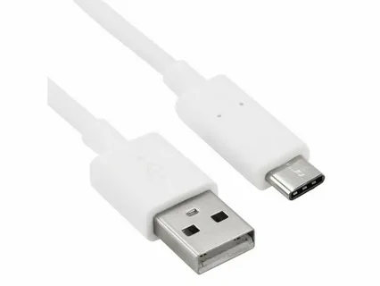 USB Type-A to USB Type-C cable for charging and data transfer