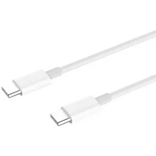 White USB Type-C to Type-C cable for high-speed transfer