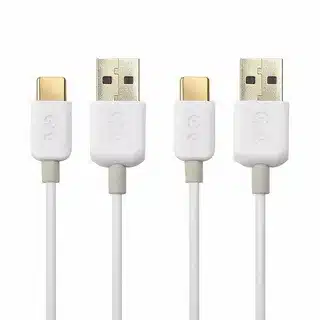 White USB C to USB A cables top rated for charging and data transfer