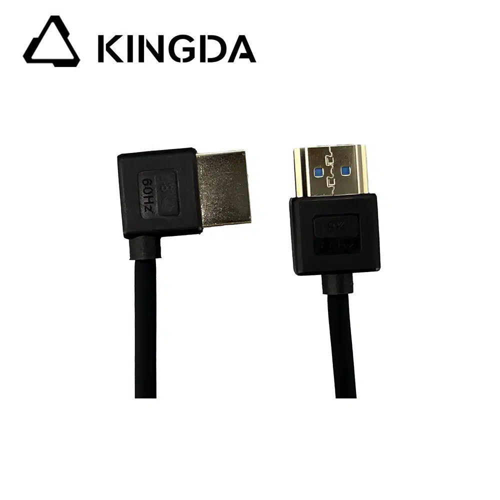 48Gbps silicone left bend HDMI