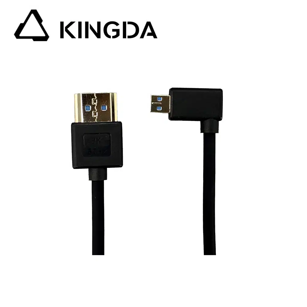 48Gbps silicone right bend micro HDMI