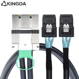 PCIE MINI SAS SFF-8088 8X IO 68P to Dual Port SFF 8087