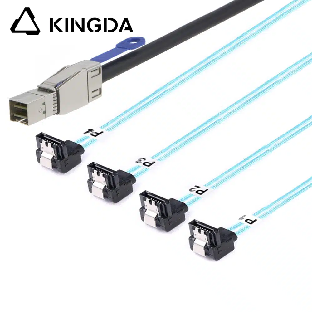 SFF 8644 36p to right angle 4x SATA 7P