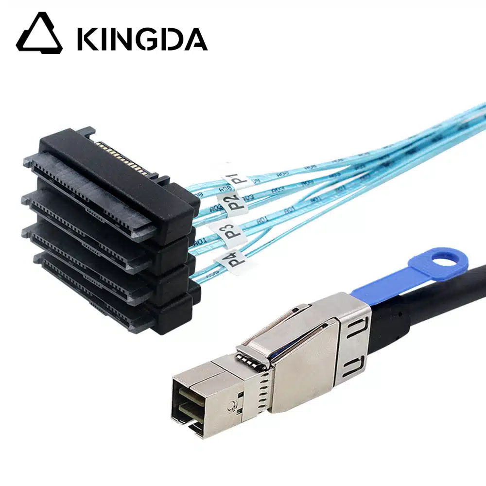 SFF 8644 male to SFF 8482 2-in-1 cable