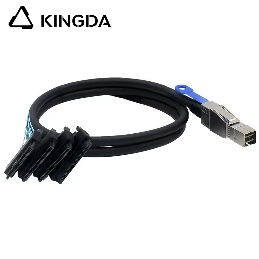 SFF 8644 male to SFF 8482 2-in-1