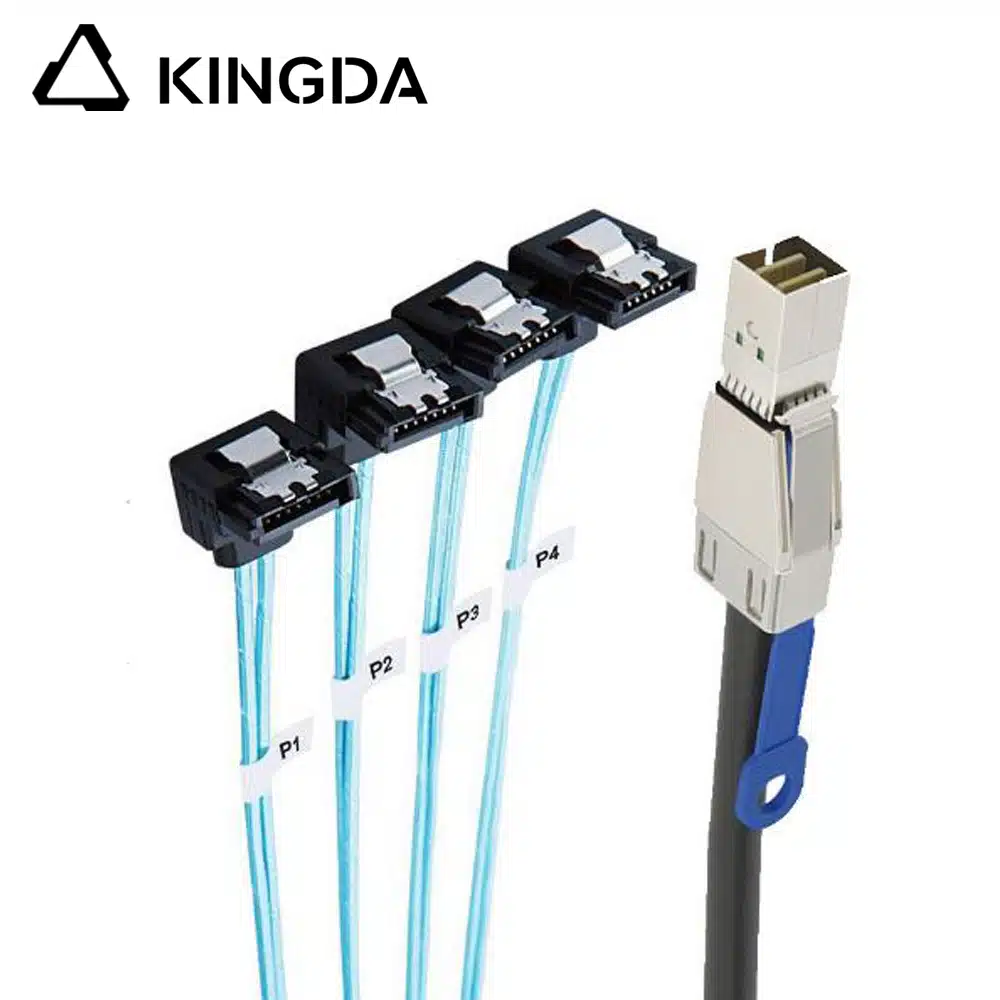 SFF 8644 to 4X right angle SATA 7P