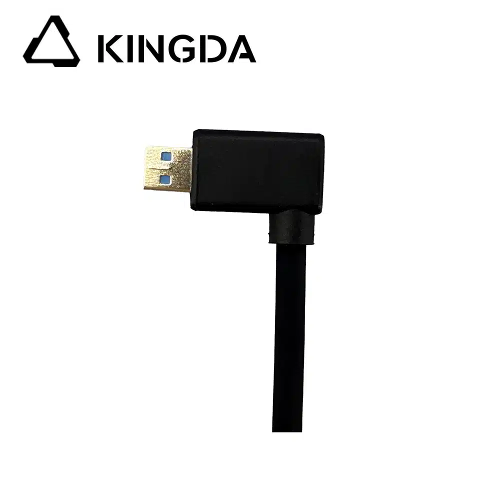 silicone right angle 90 degree micro HDMI 2.1 cable