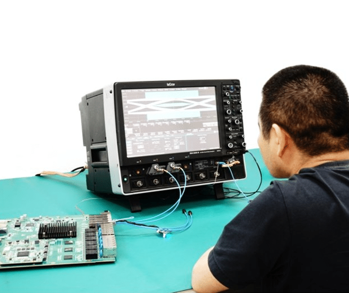 Cable quality control testing at Kingda factory